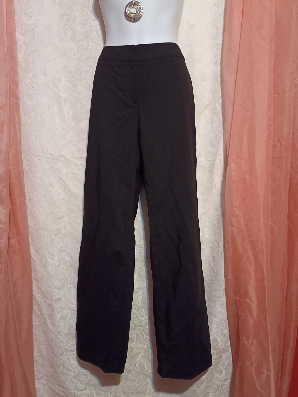 Ann Taylor Ladies Black Wide-Leg Dress Pants Sz 0